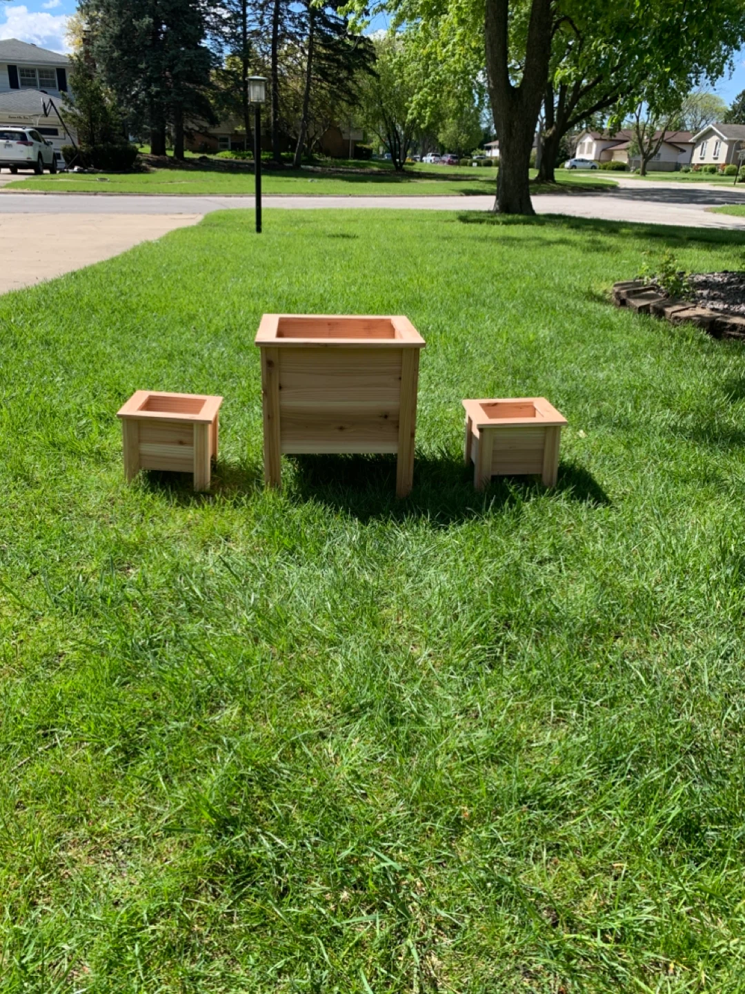 Mini Handmade Rustic Cedar Planters - photo 3