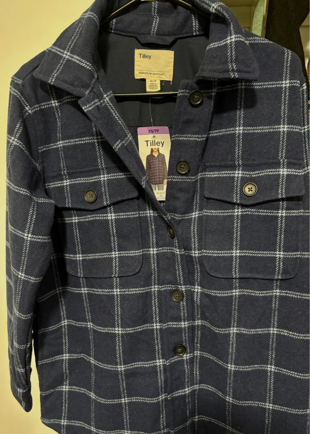 Tilley Plaid Shacket XS/TP