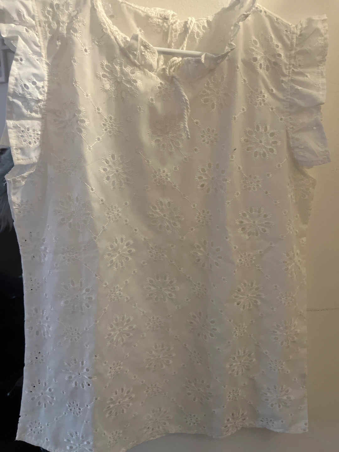 White Broderie Anglaise Blouse