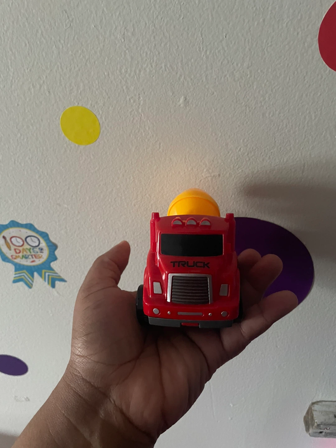 Red Cement Mixer Toy Truck - photo 2