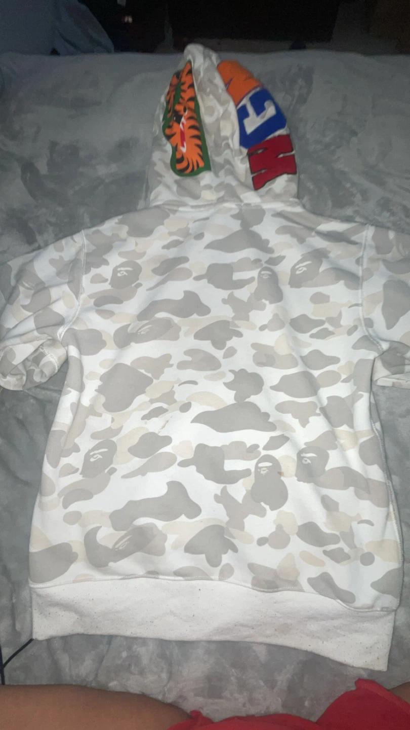 A Bathing Ape Camo Shark Full Zip Hoodie - photo 3