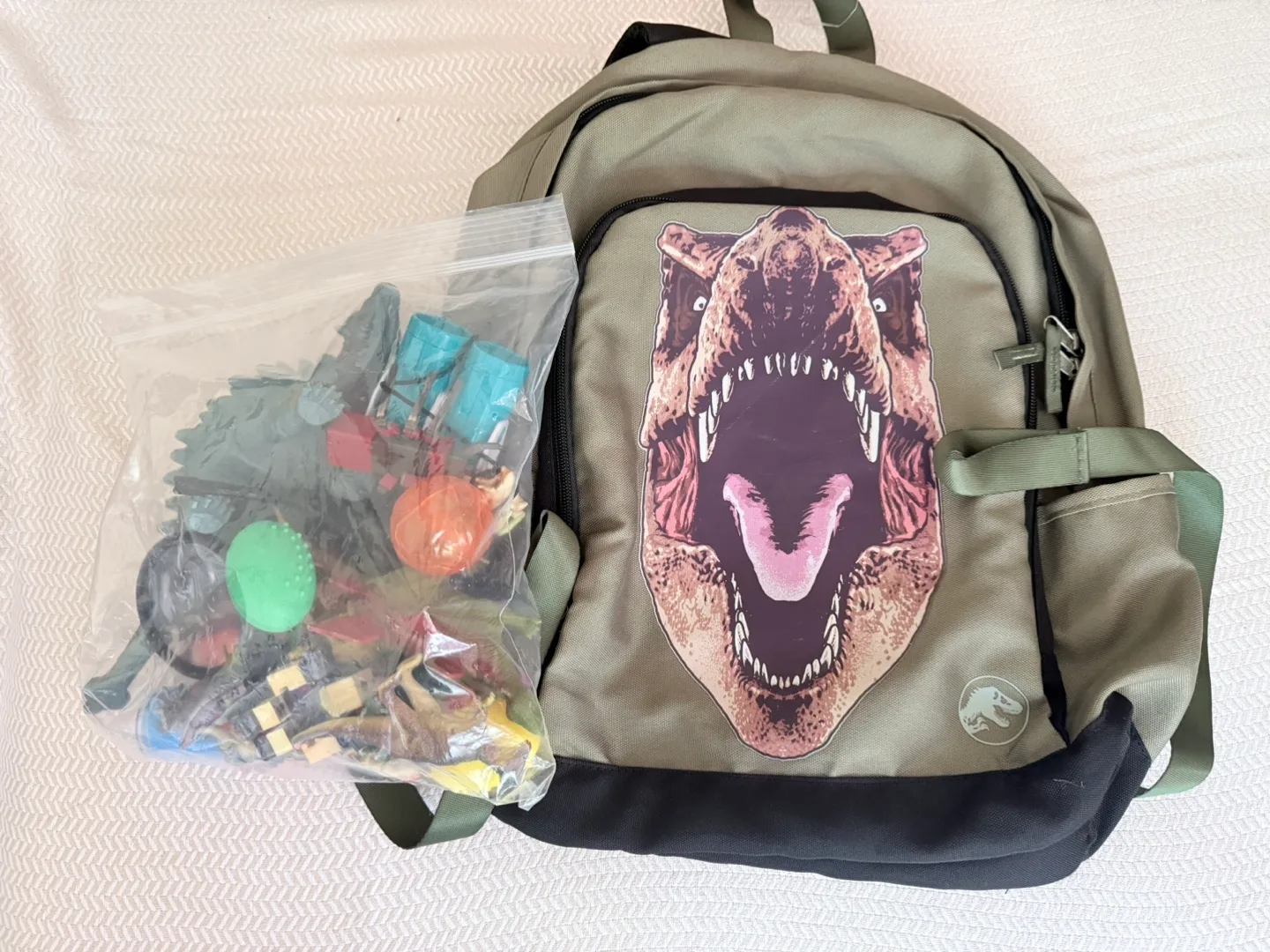 Jurassic Park Backpack with Dinosaur Toys