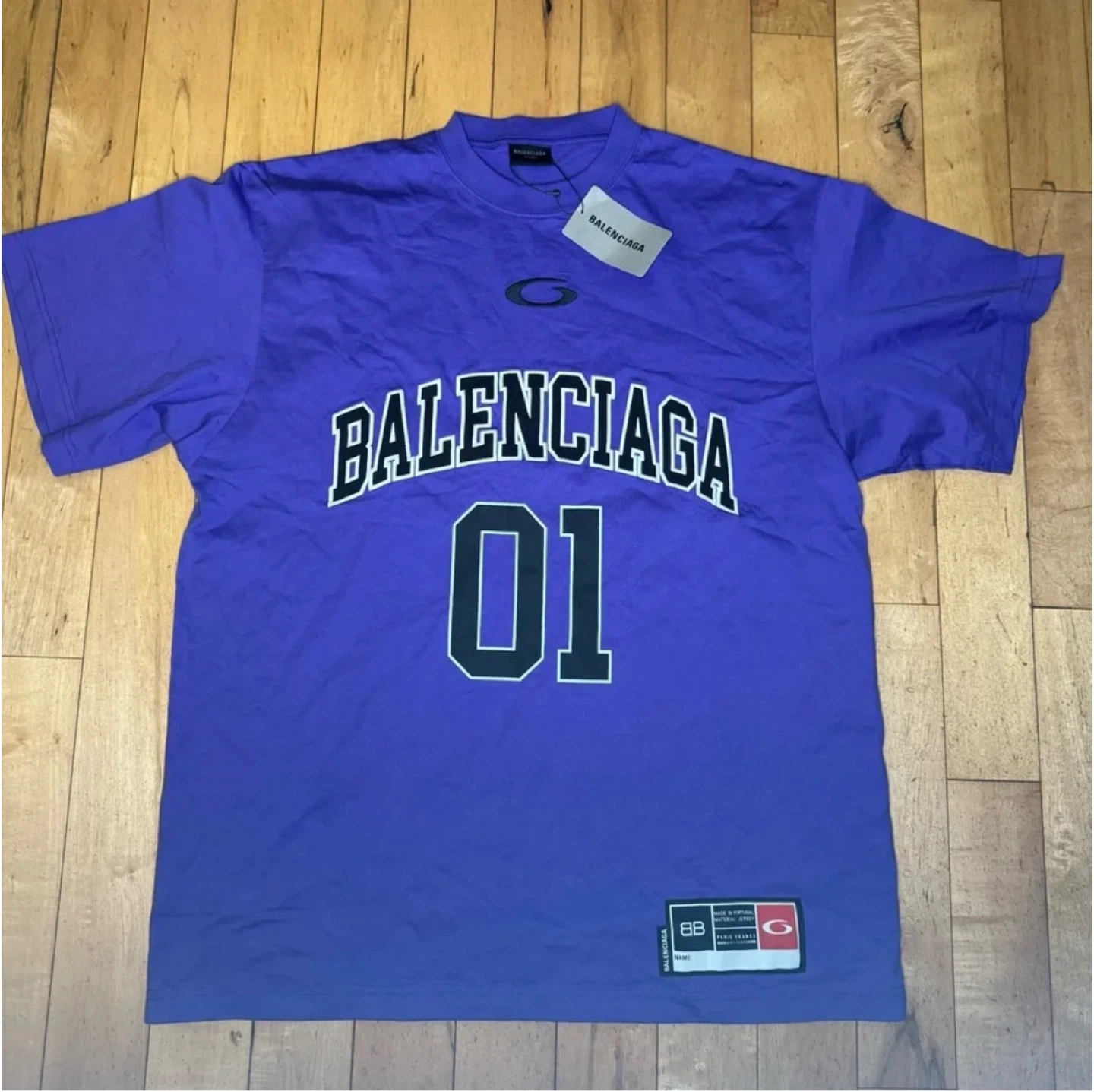 Balenciaga Purple Jersey T-Shirt "01"