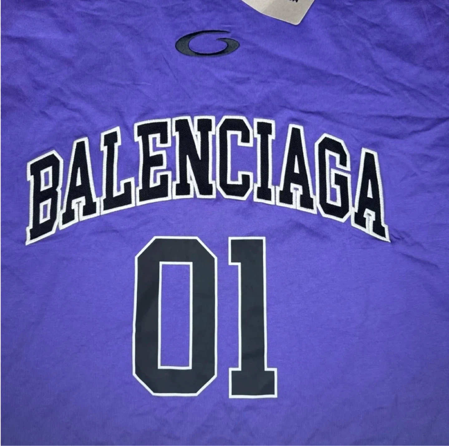 Balenciaga Purple Jersey T-Shirt "01" - photo 5