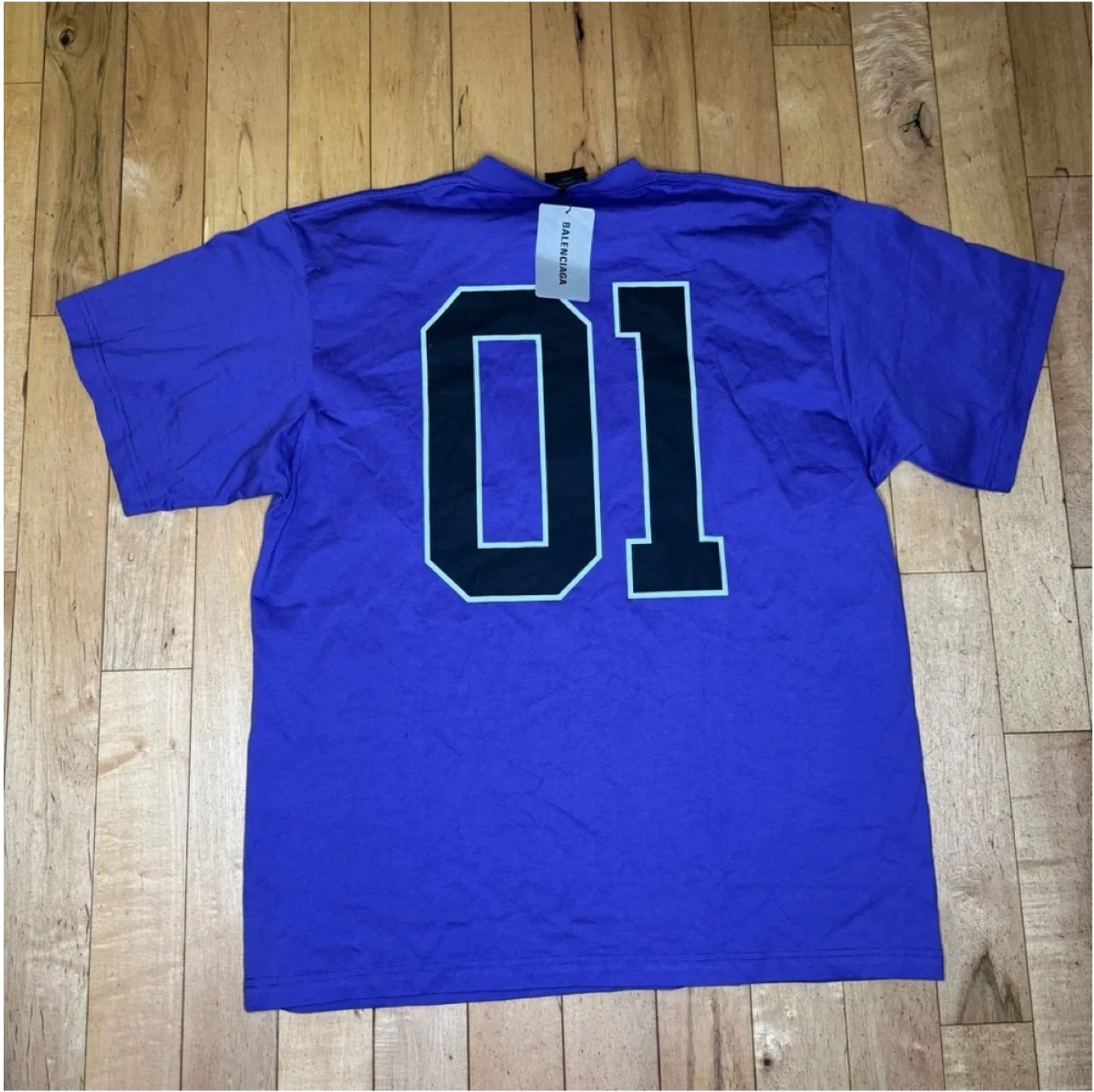 Balenciaga Purple Jersey T-Shirt "01" - photo 2
