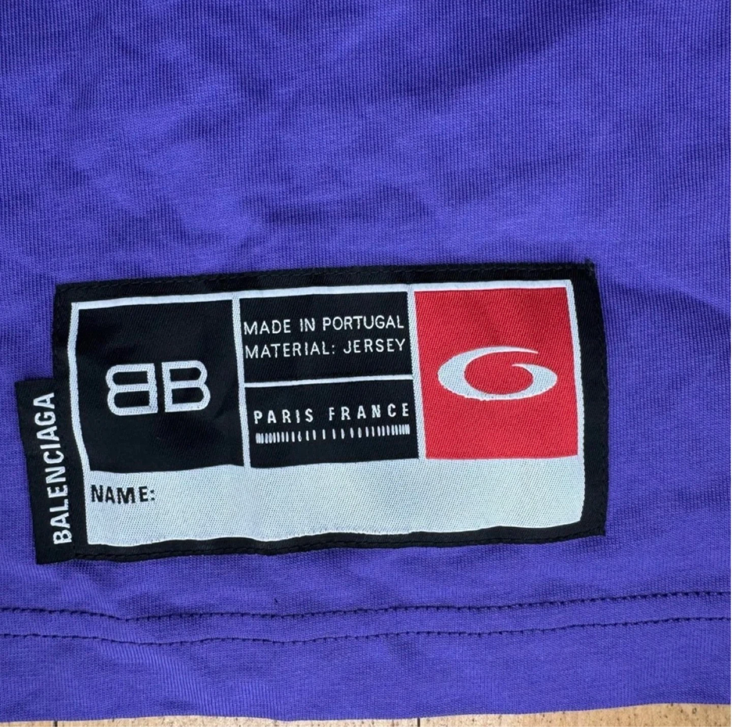 Balenciaga Purple Jersey T-Shirt "01" - photo 4