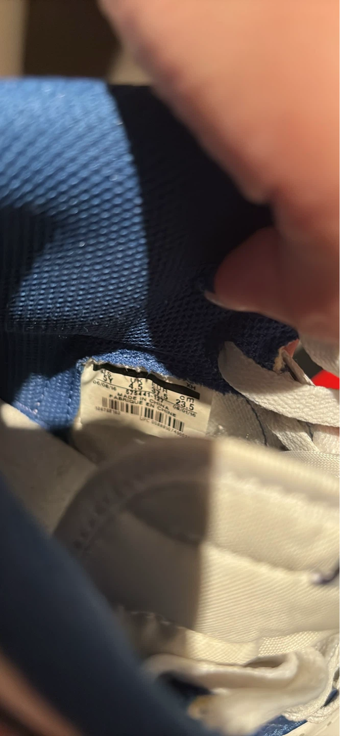 Storm Blue Jordan 1 Size 5 Youth - photo 5