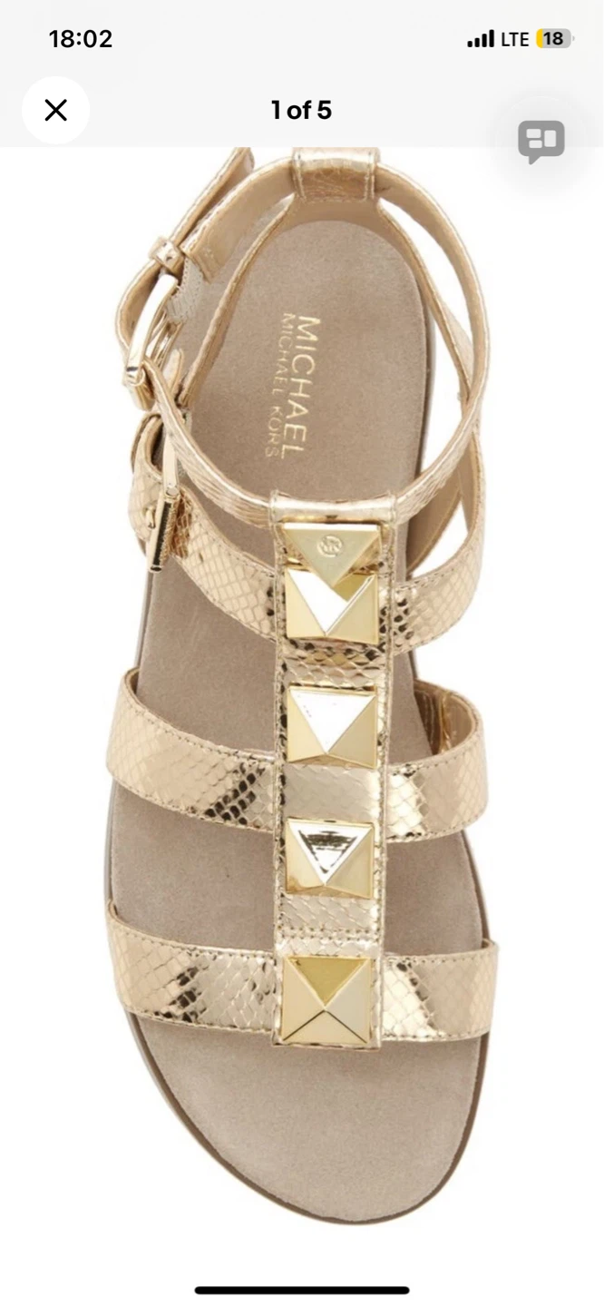 Michael Kors Gold Gladiator Sandals