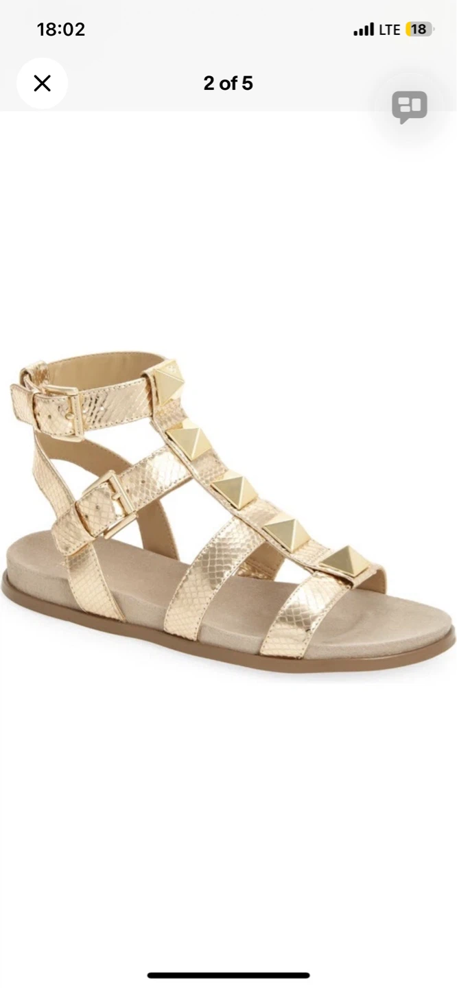 Michael Kors Gold Gladiator Sandals - photo 2