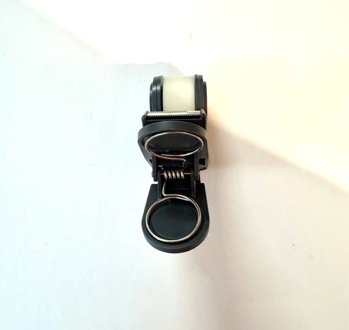 Black Clip-On desk Tape Dispenser