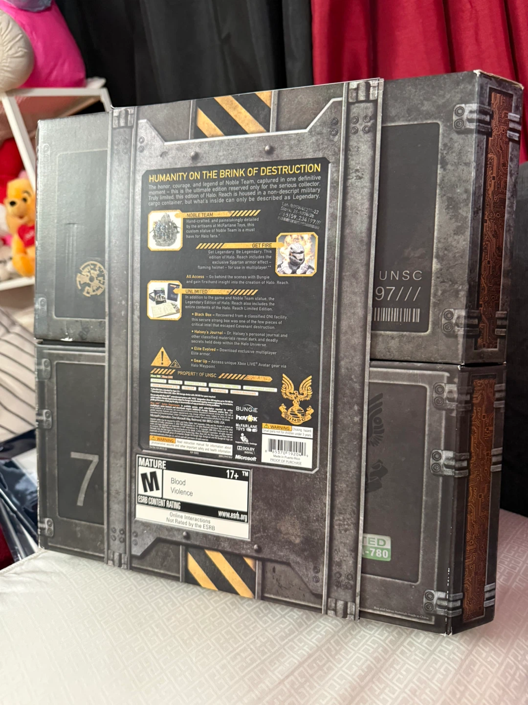 Xbox 360 Halo Reach Legendary Edition Statue W/Game & Box - photo 4