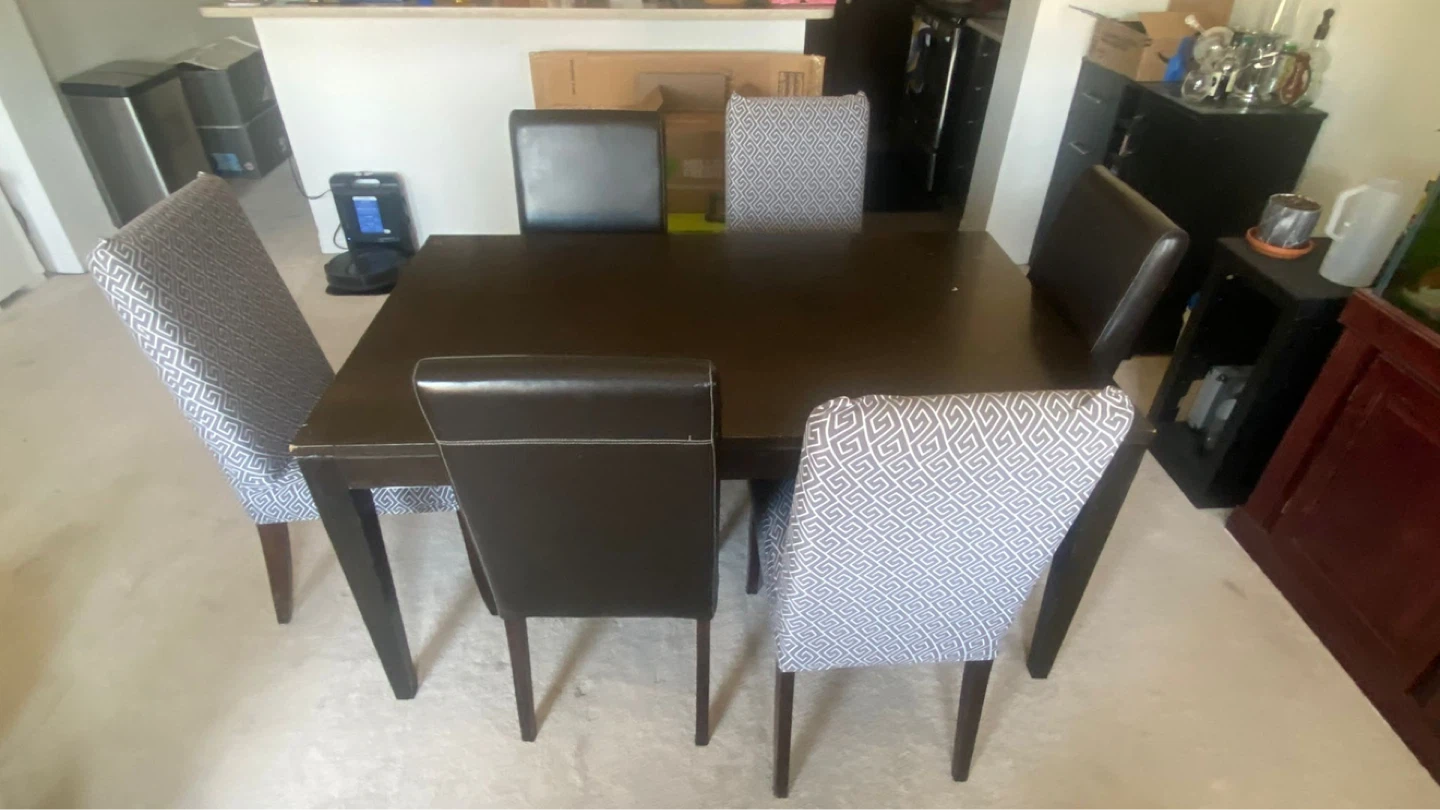Dark Brown Dining Table - photo 4