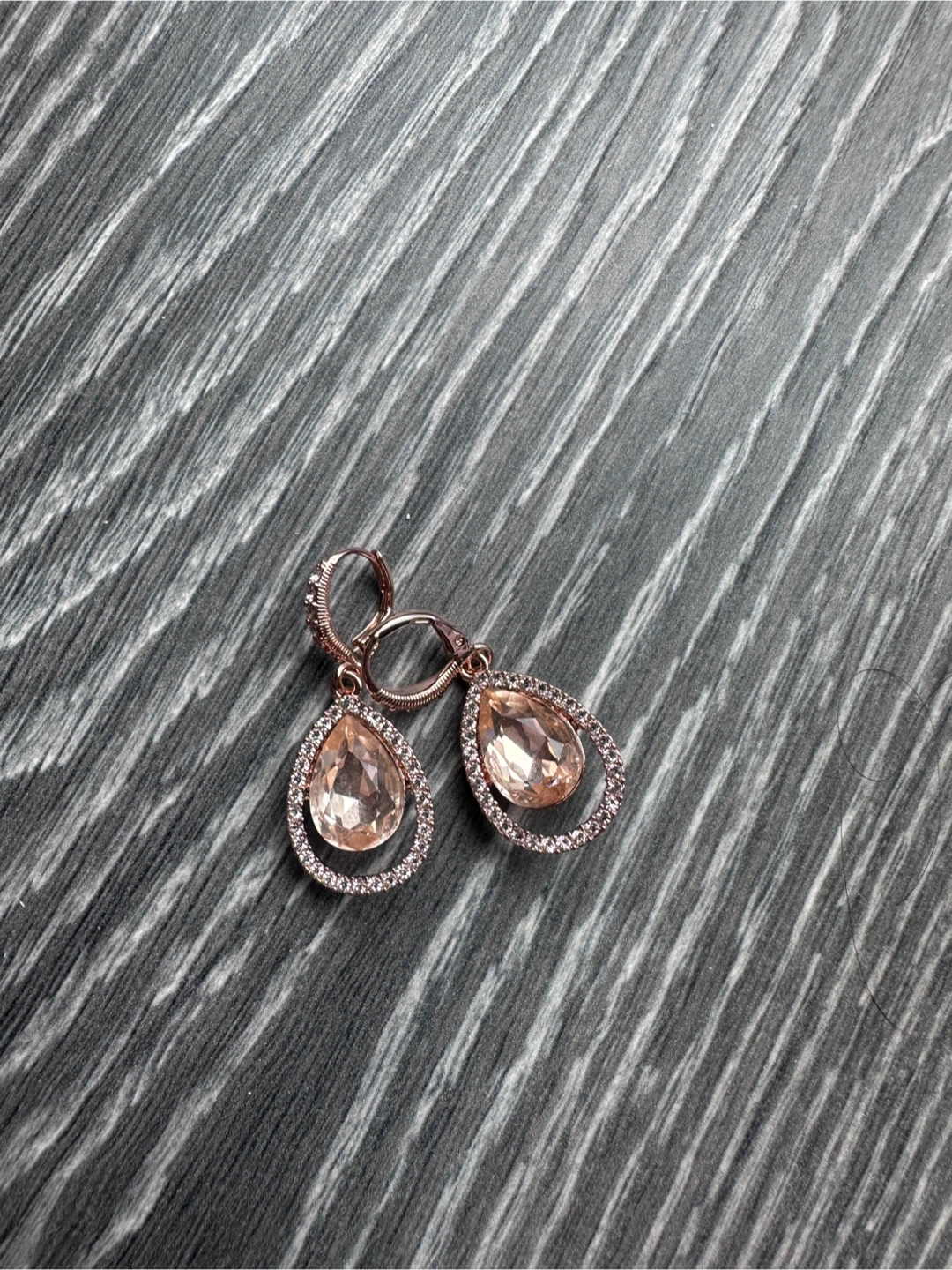 Rose Gold Coloured Earrings
