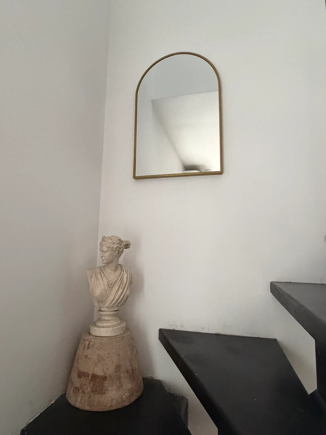 Arch Mirror with Gold Frame