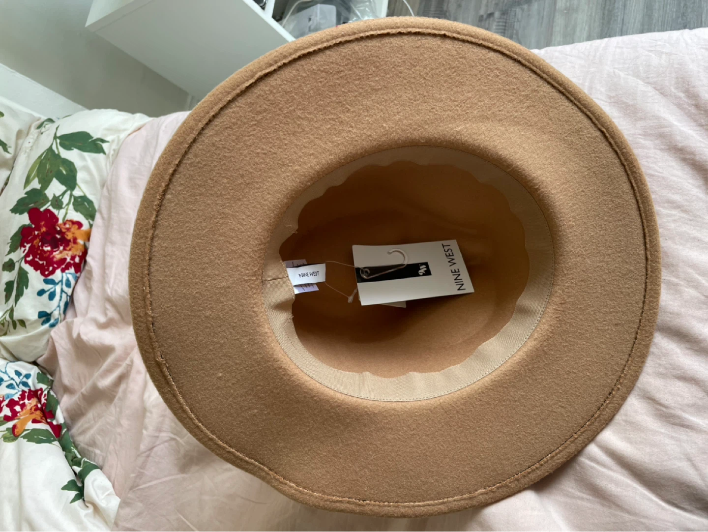 Nine West Beige Fedora Hat, Brand New with Tags - photo 3