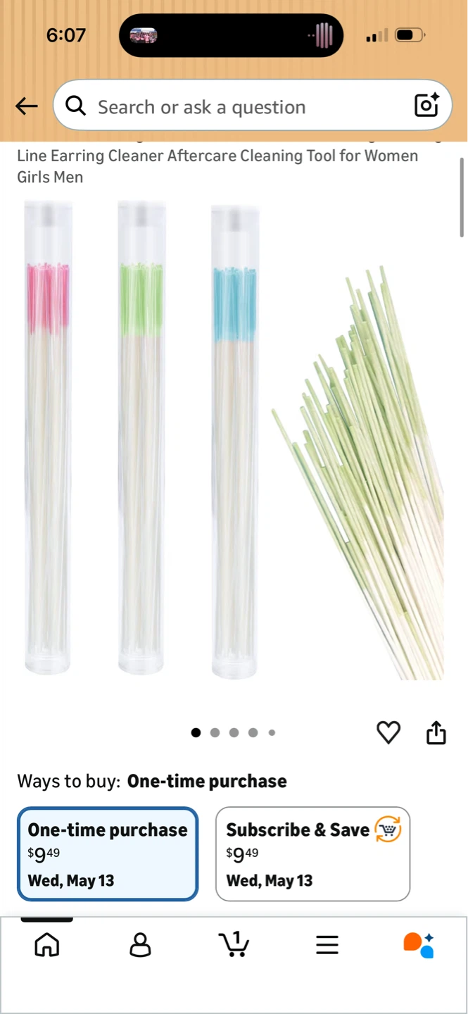 Line Earring Cleaner Aftercare Cleaning Tool for Women Girls Men