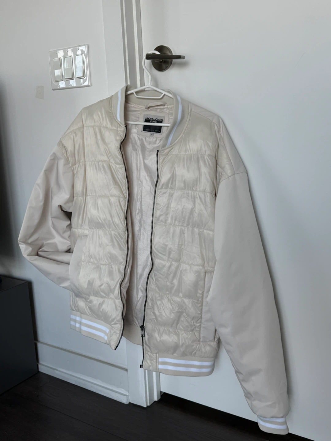 JACK & JONES CORE Bomber Jacket XL Cream - photo 4