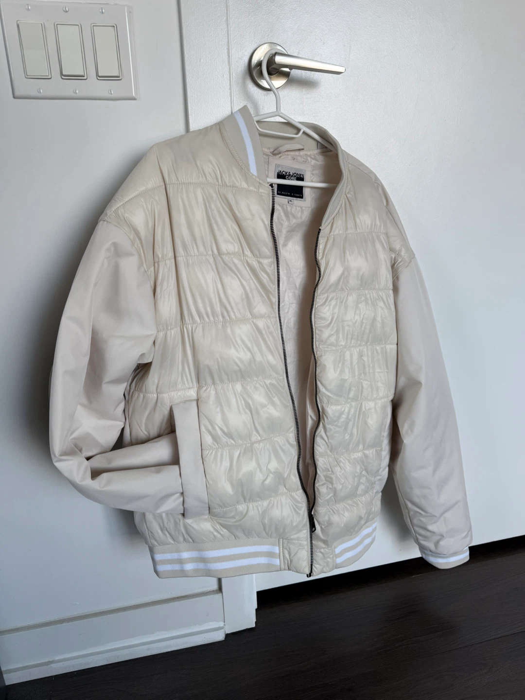 JACK & JONES CORE Bomber Jacket XL Cream - photo 3