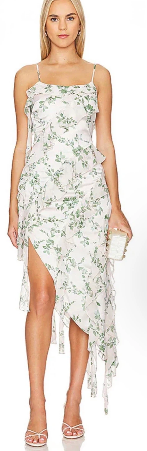 Misa Los Angeles Floral Ruffle Asymmetrical Dress - photo 2