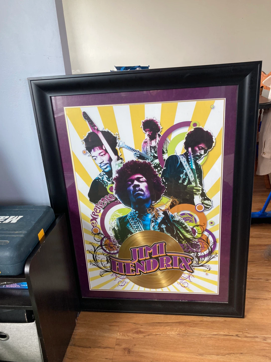 Framed Jimi Hendrix Gold Record Display - photo 2
