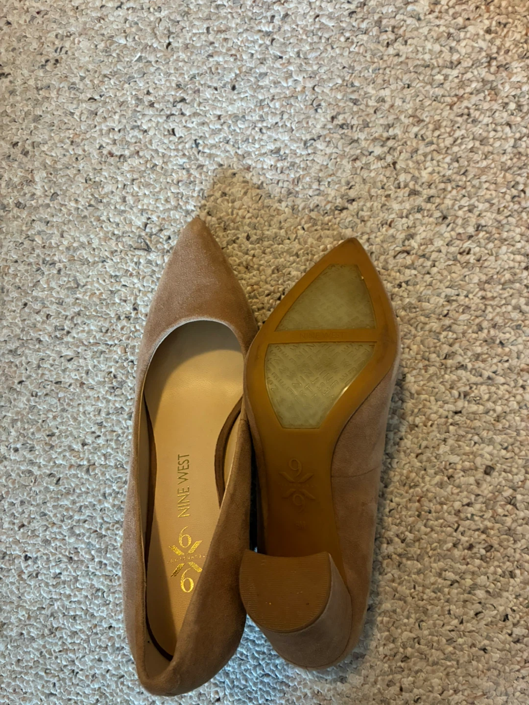 Nine West Suede Block Heel Pumps - Size 8 - photo 3