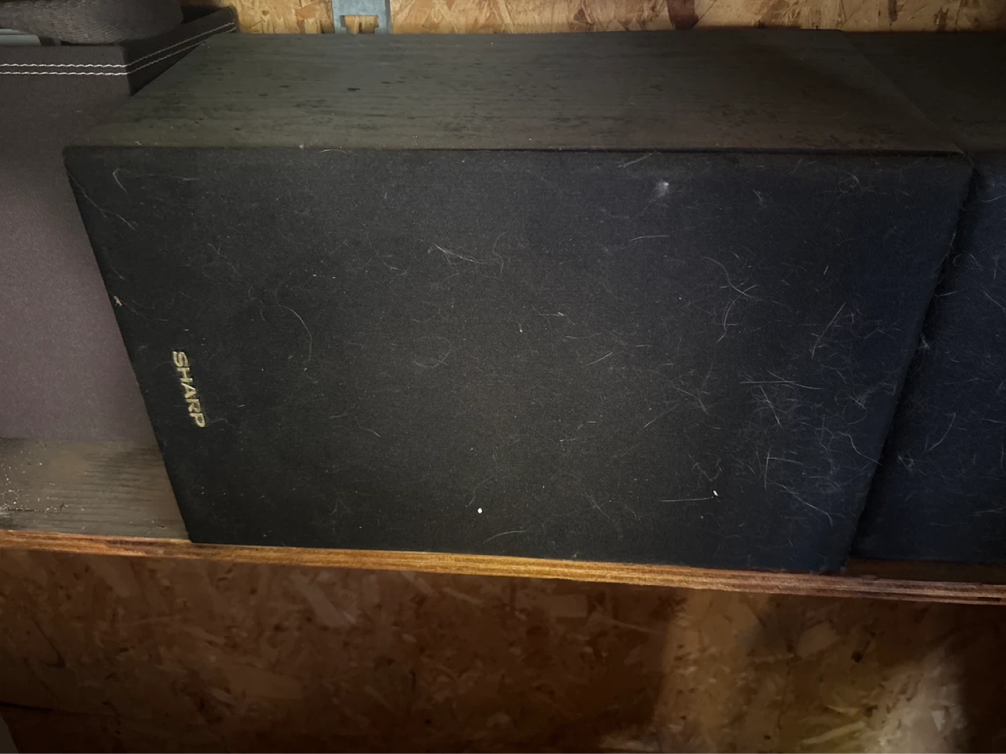 2 sharp speakers been in garage for awhile