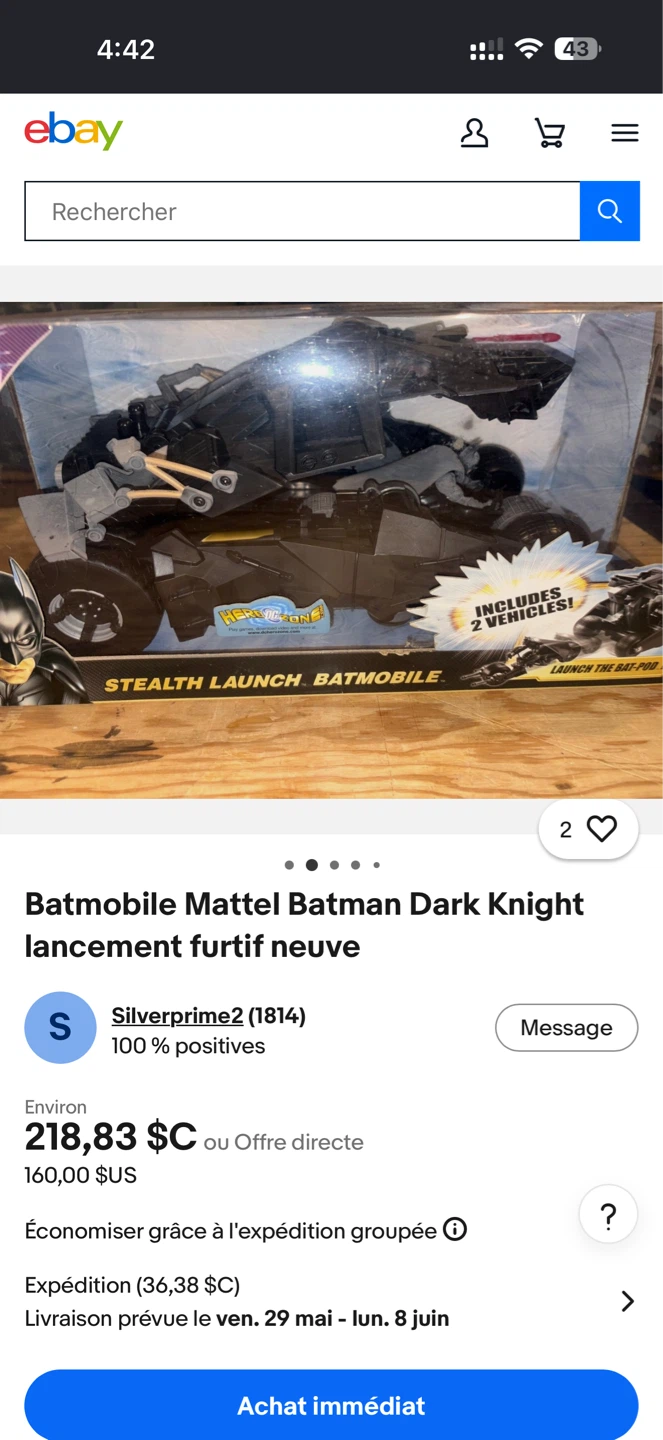 Batman Dark Knight Stealth Launch Batmobile