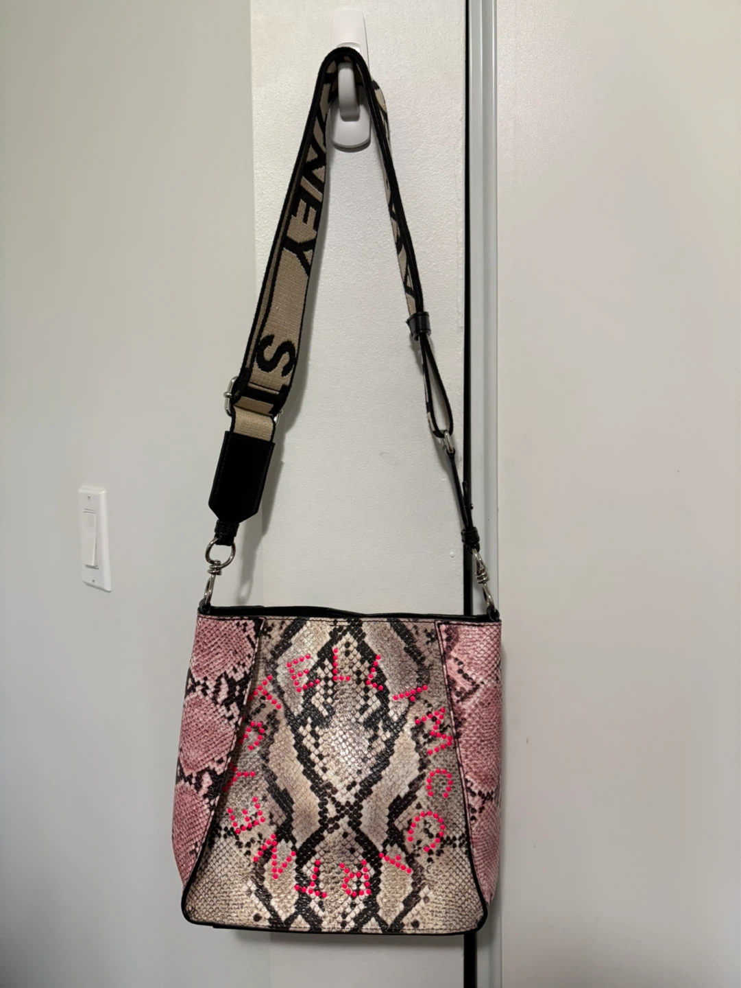 Stella McCartney Snake Print Shoulder Bag