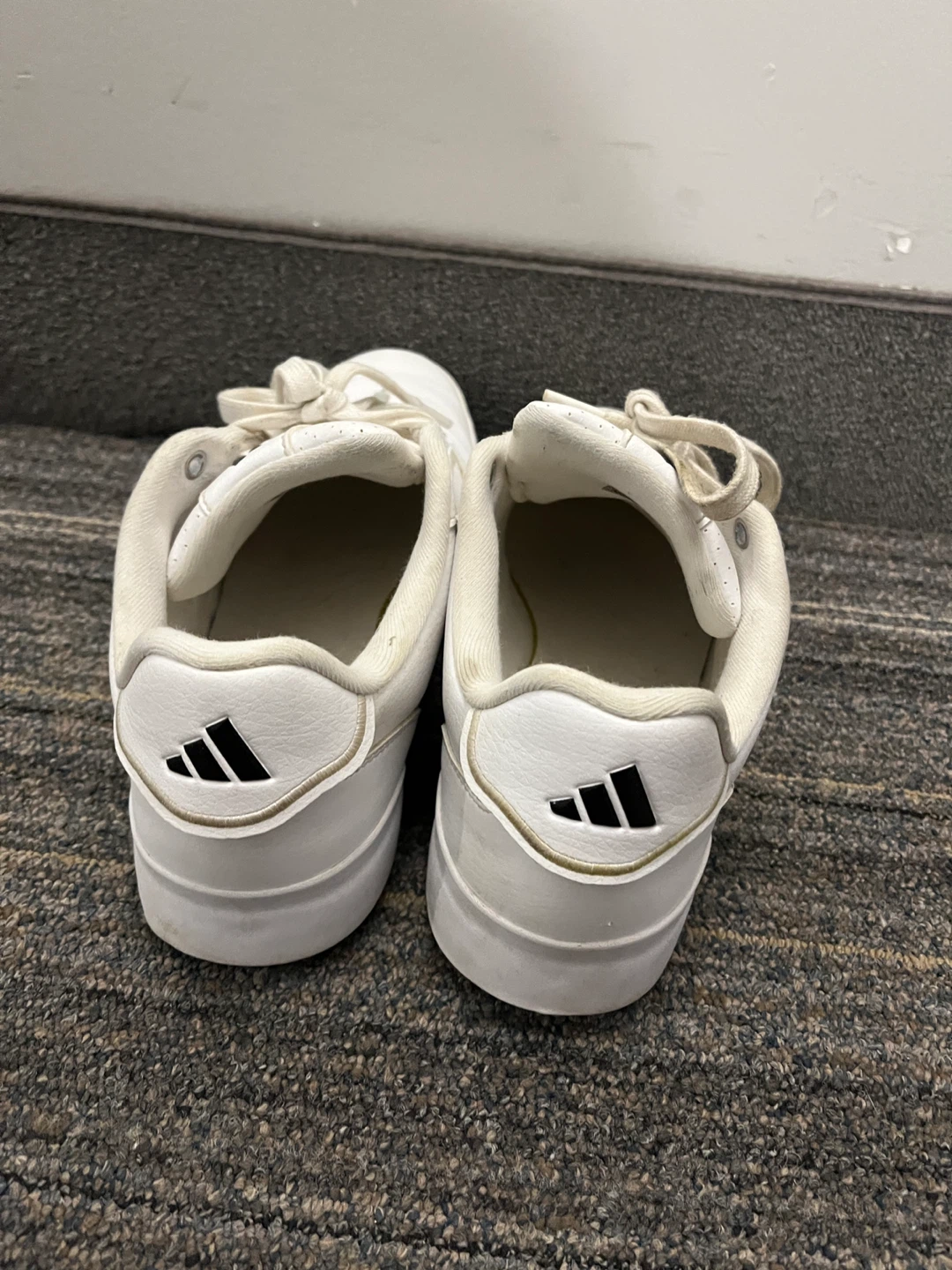 Men’s White Adidas Sneakers (size 9.5) - photo 2