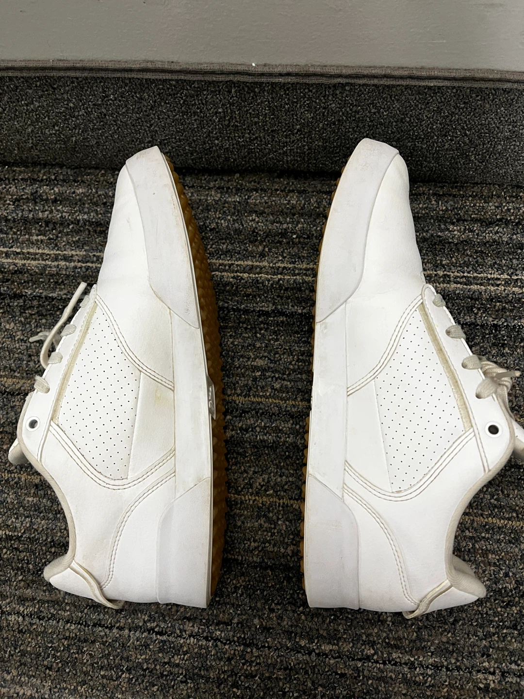 Men’s White Adidas Sneakers (size 9.5) - photo 3