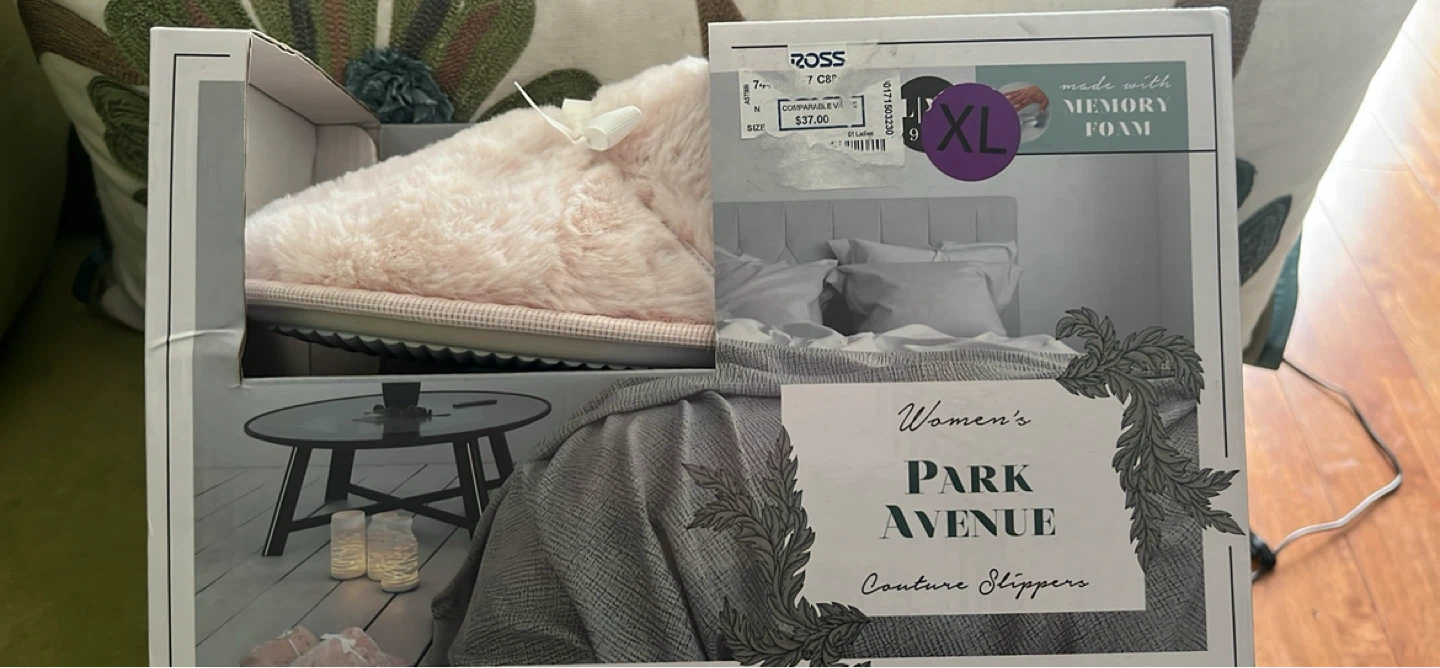 Park Avenue Women's Slippers - Pink, XL 9-10