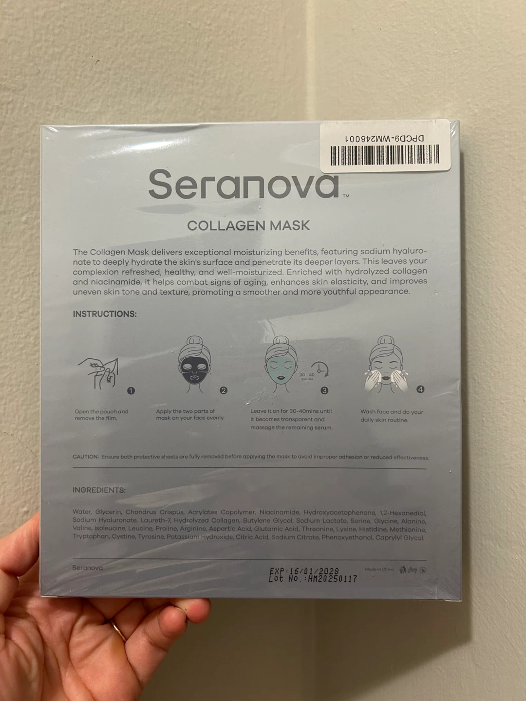 Seranova Collagen Mask (4pc Box) - Sealed - photo 2