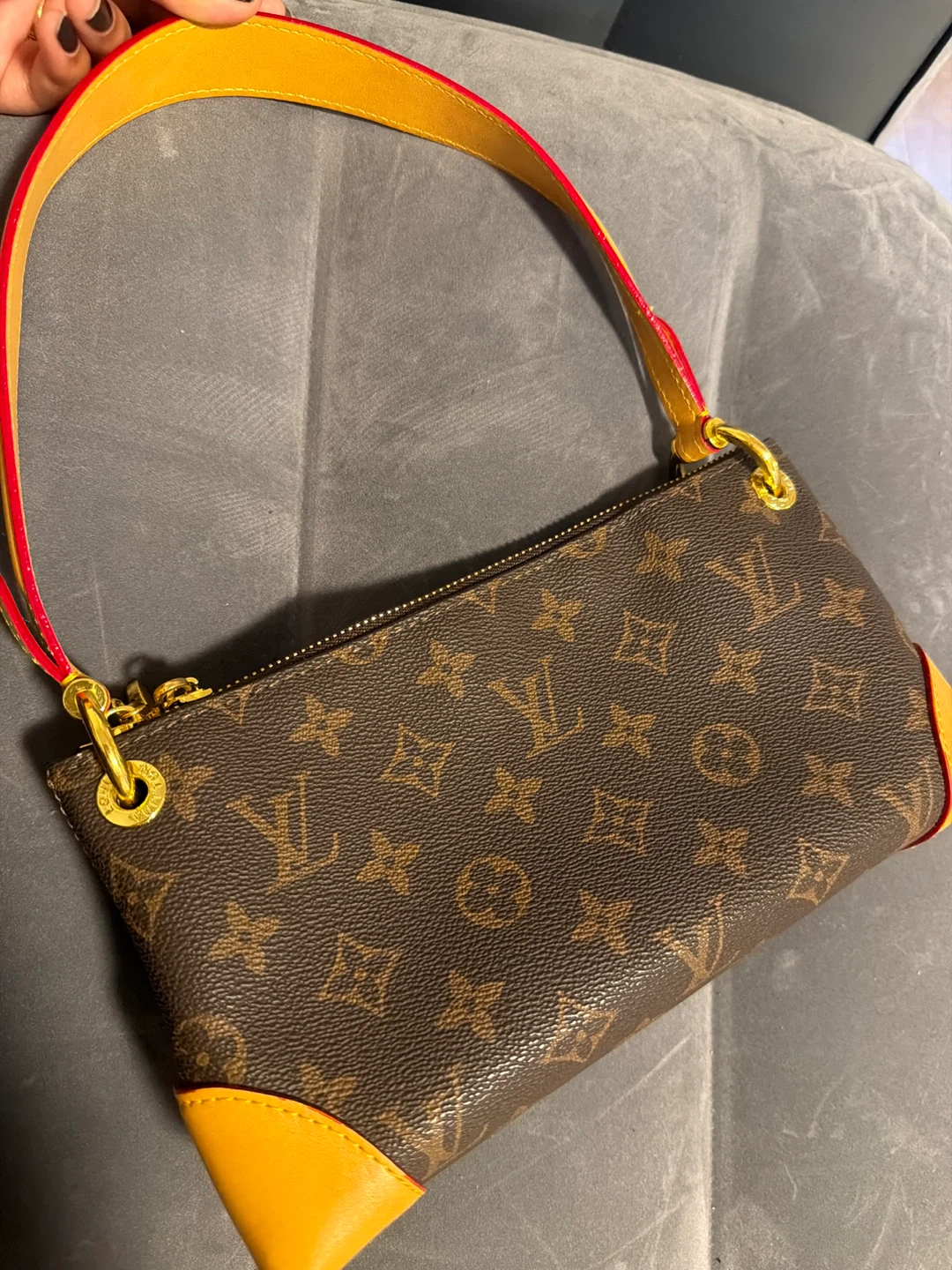 Louis Vuitton Monogram Pochette with charm