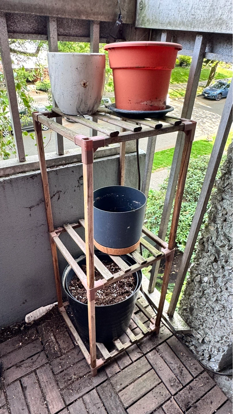 Assorted Planters and Plant Stand