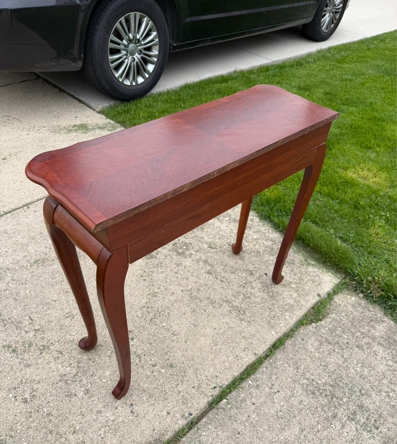 Wooden Console Table - Reddish Brown - photo 4