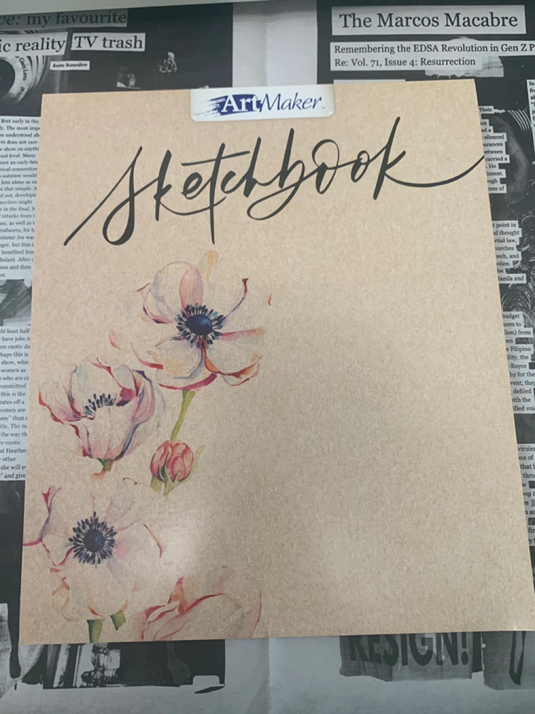 ArtMaker Sketchbook with Calligraphy Practice Pages