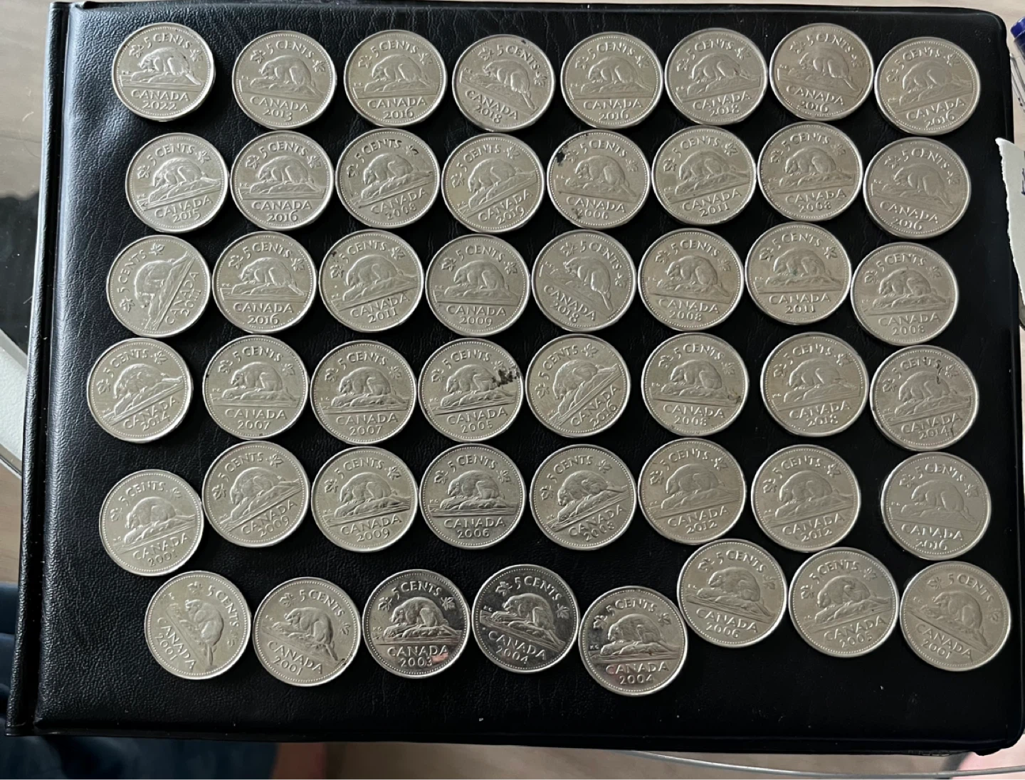 Collection of Canadian 5 Cent Coins
