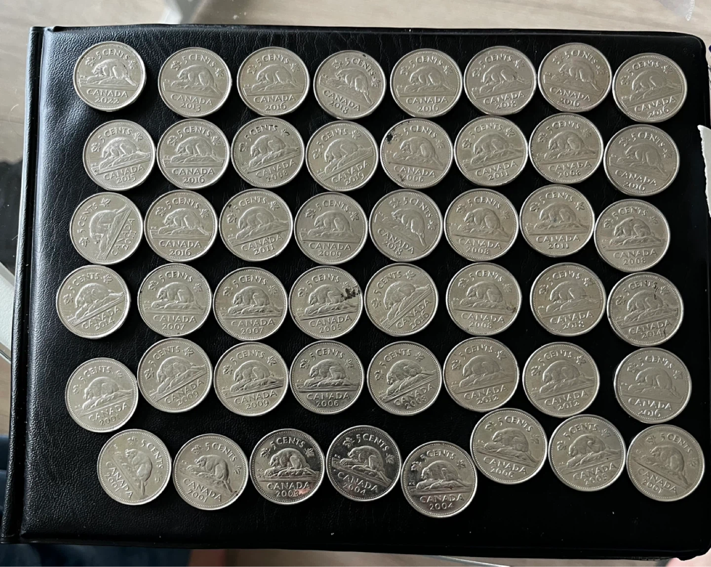 Collection of Canadian 5 Cent Coins - photo 2