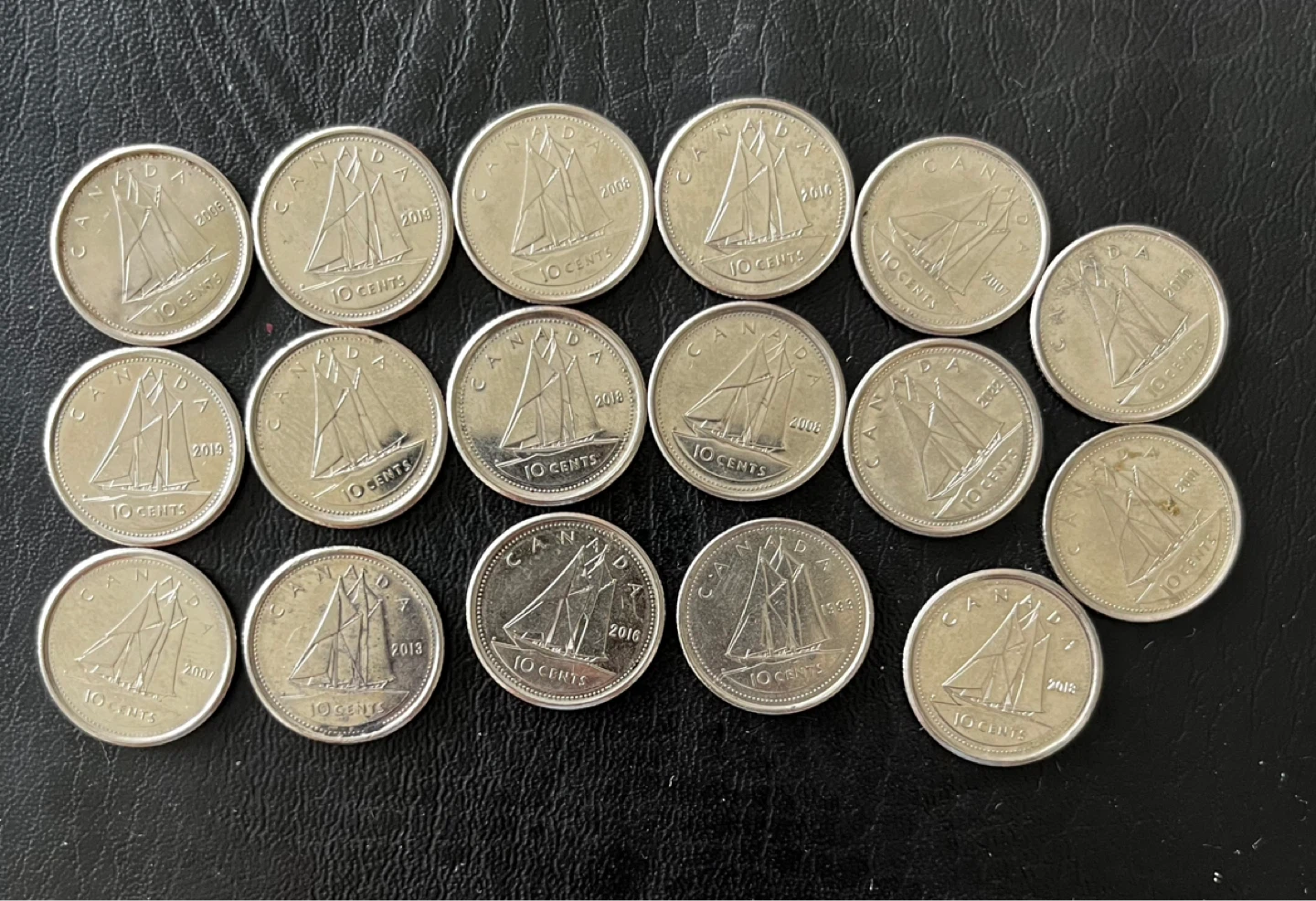Boats 🛶 Canadian 10 Cent Coins - photo 3