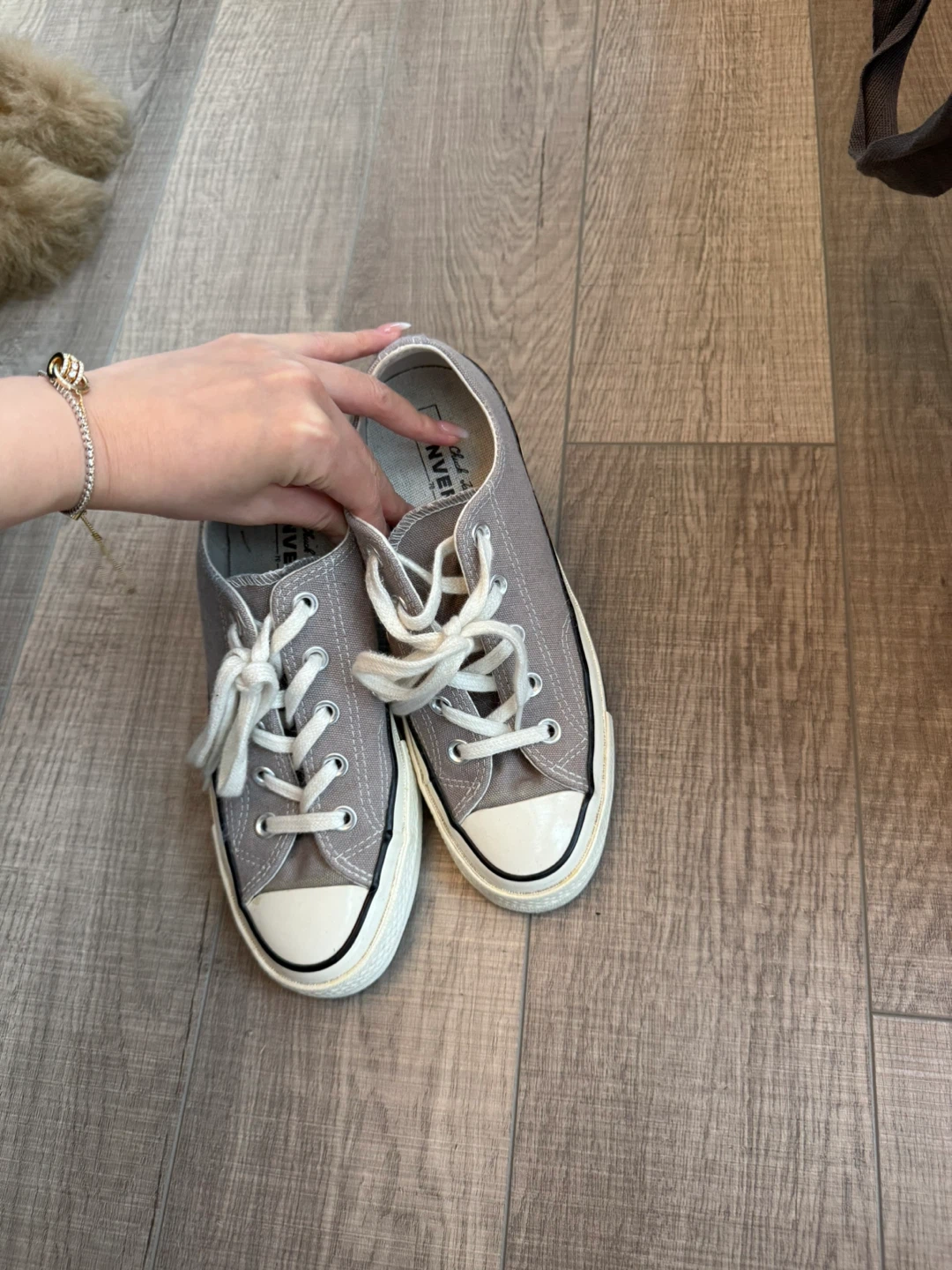 Grey Converse Chuck Taylor All Star Sneakers - photo 4