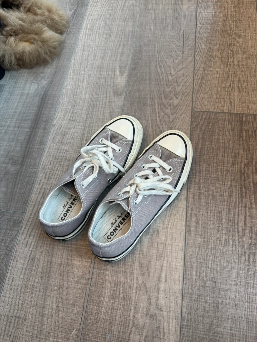 Grey Converse Chuck Taylor All Star Sneakers - photo 3