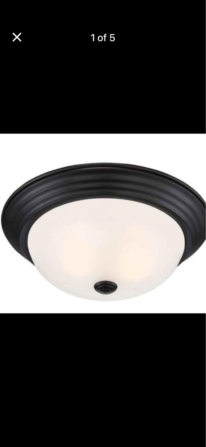 Black Flush Mount Ceiling Light Fixture