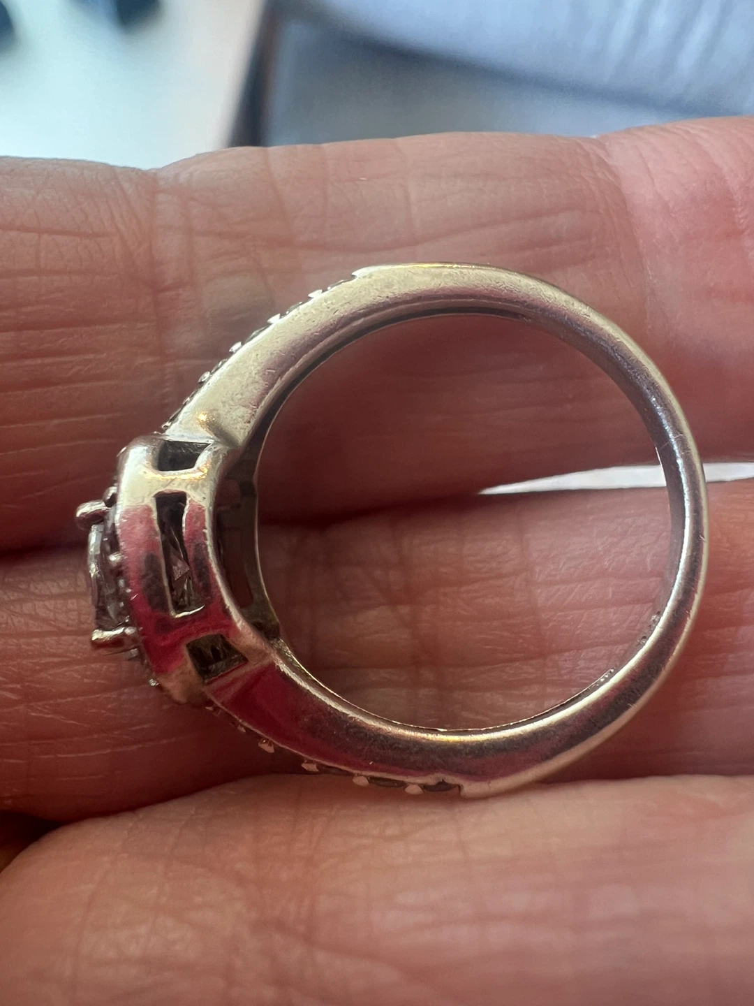 925 silver Sparkling Halo Ring - photo 2