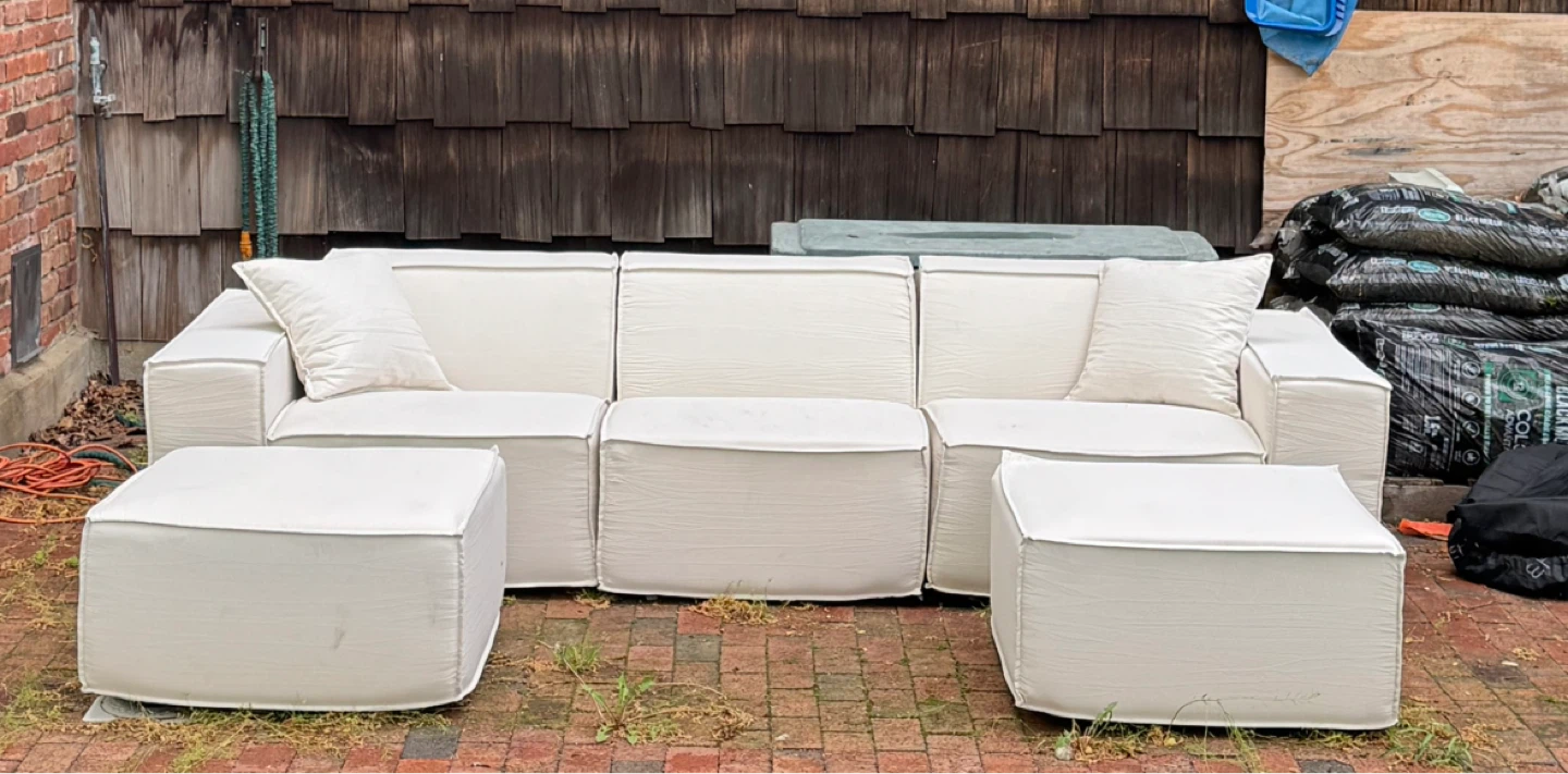 Rove Concepts M1 Outdoor Sectional Sofa & Additional Ottoman