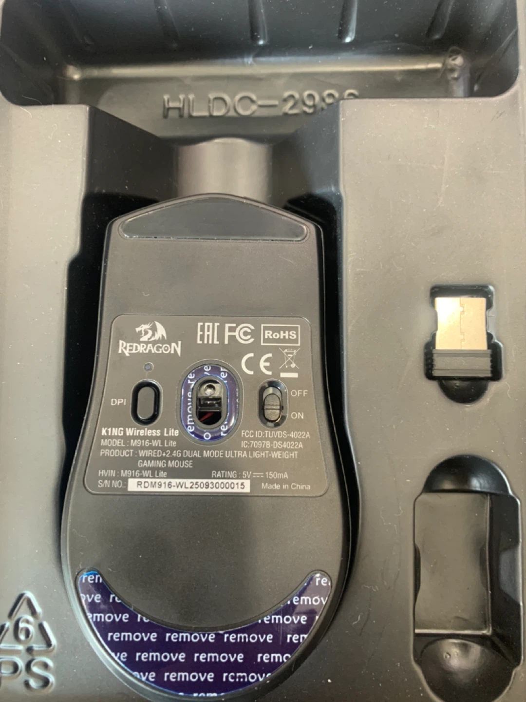 Redragon M916-WL Lite Wireless Gaming Mouse - photo 2