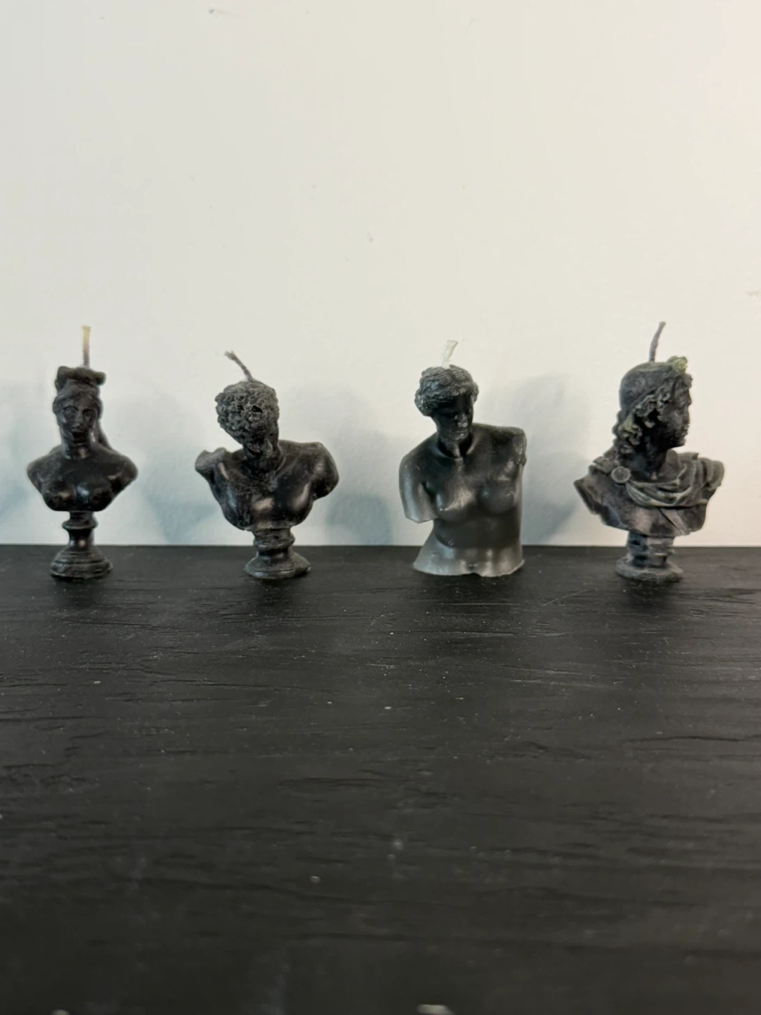 Set of 4 Greek Bust Candles