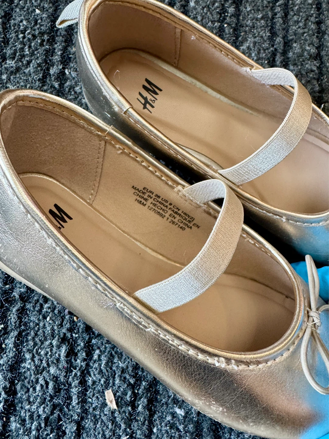 H&M Gold Ballet Flats - Size US 9 - photo 2
