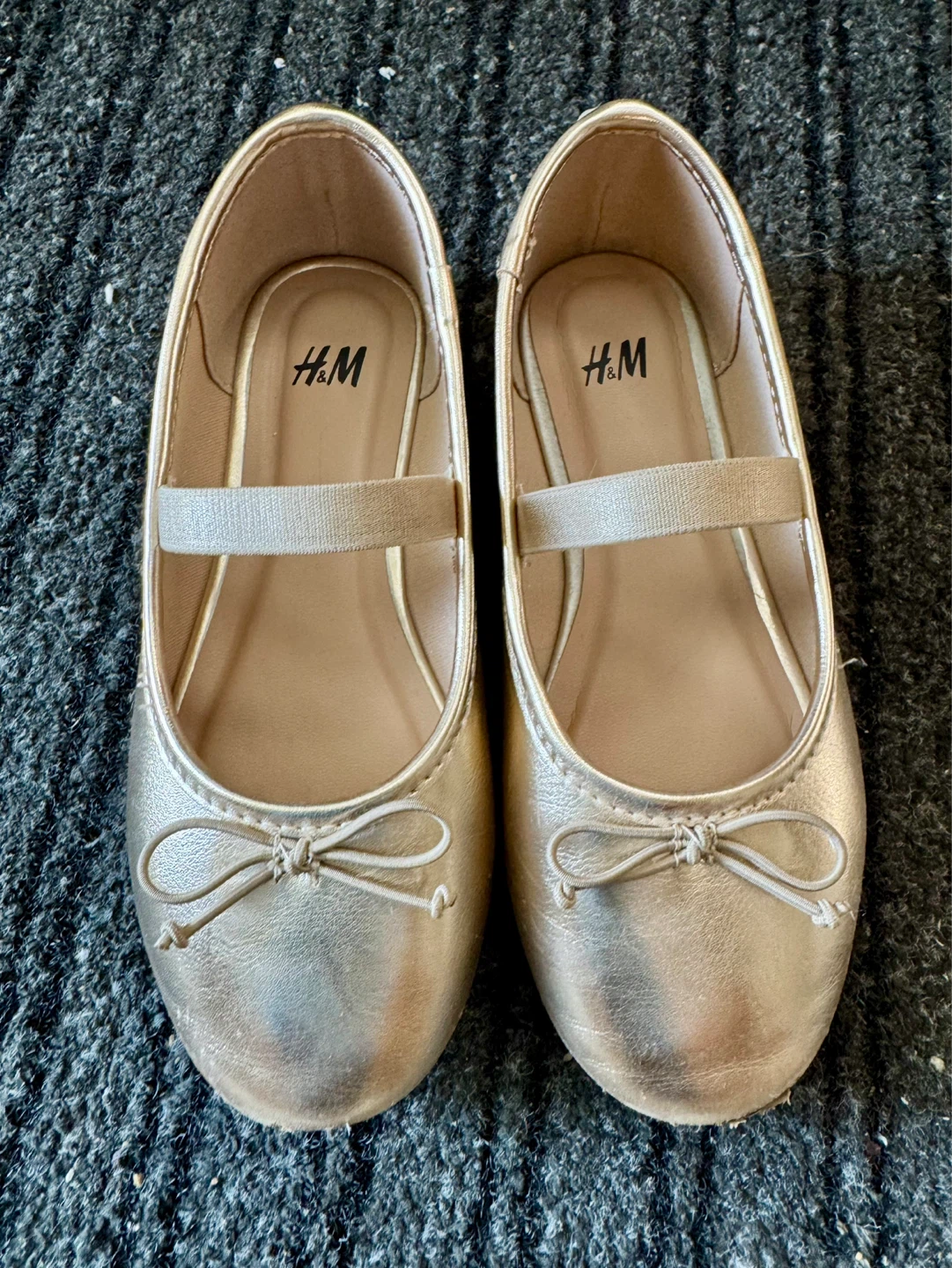 H&M Gold Ballet Flats - Size US 9