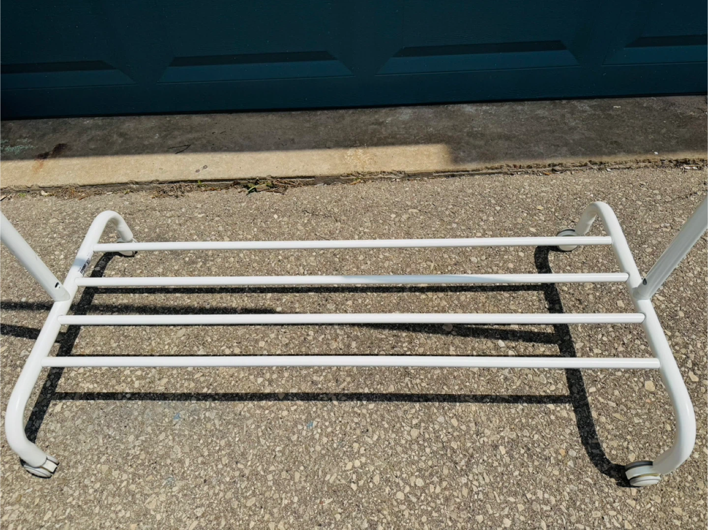 IKEA RIGGA Clothes Rack on Wheels - White - photo 3