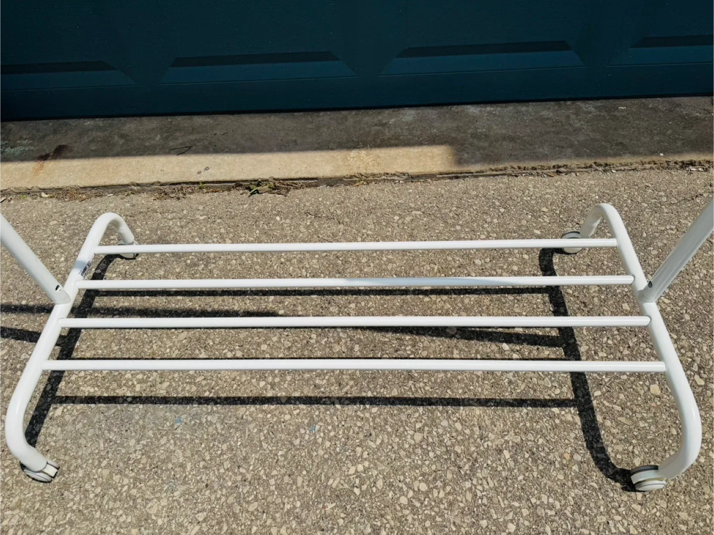 IKEA RIGGA Clothes Rack on Wheels - White - photo 3